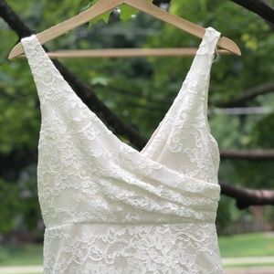 J.Crew Silk and Lace, Ivory Wedding Gown size 2, New WO tags